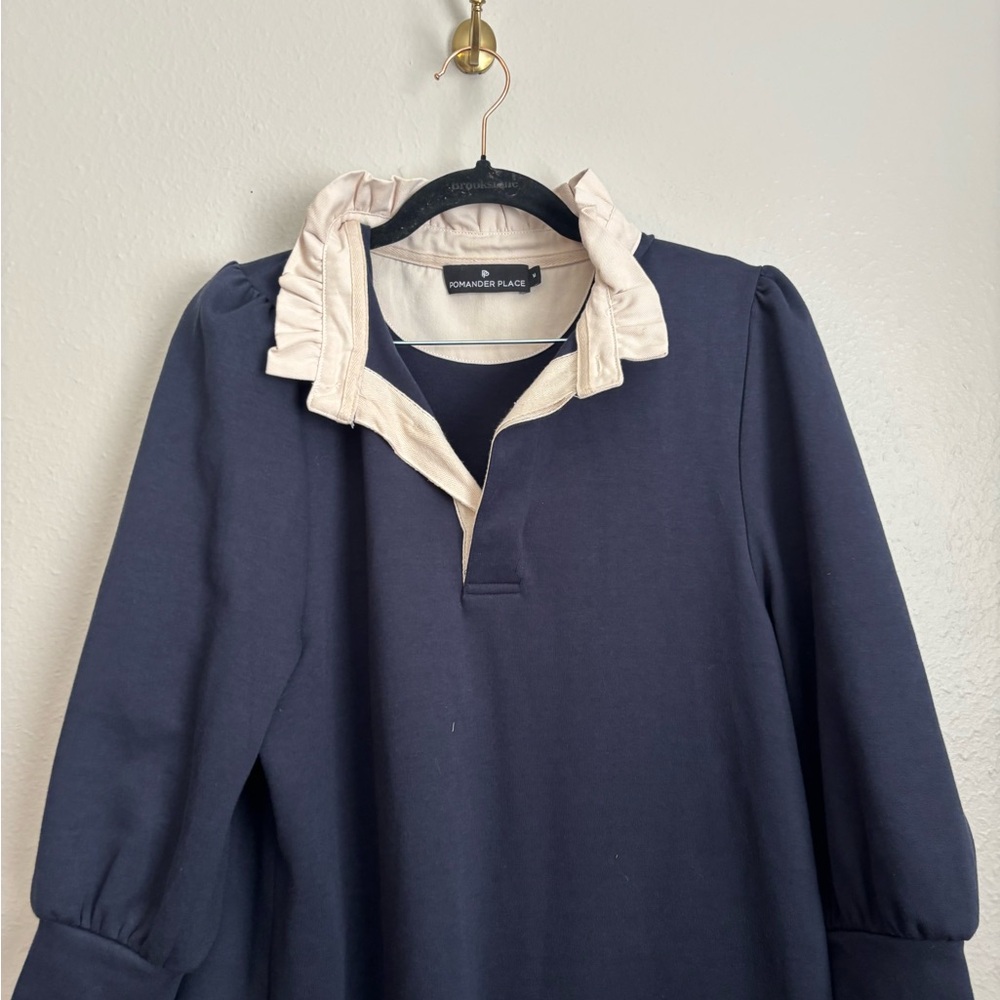 Tuckernuck Navy Dress with White Trim - Picture 8 of 13